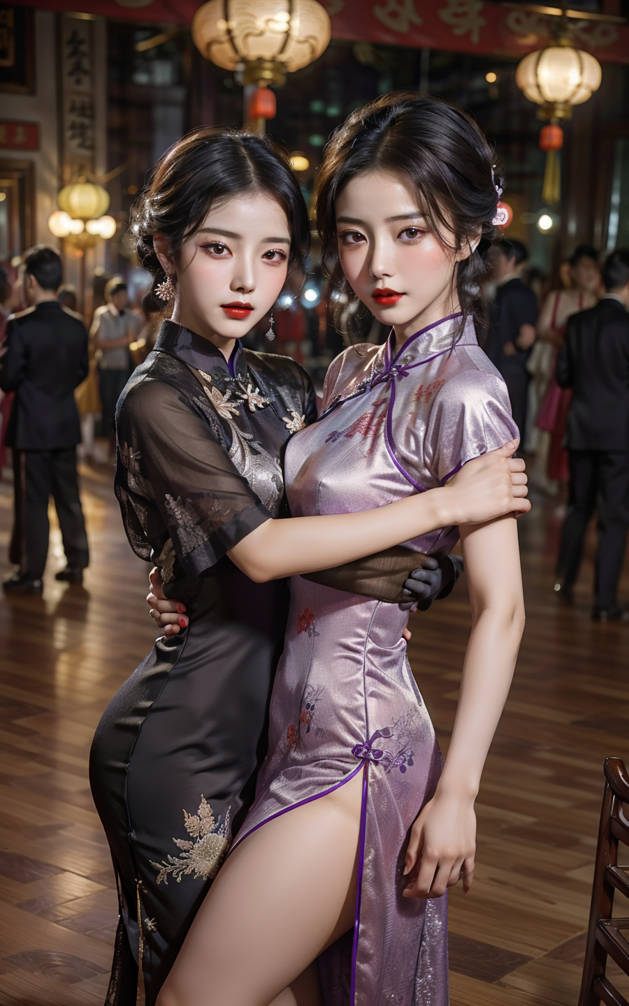 王馨瑶私房照合集分享，旗袍魅力的完美绽放